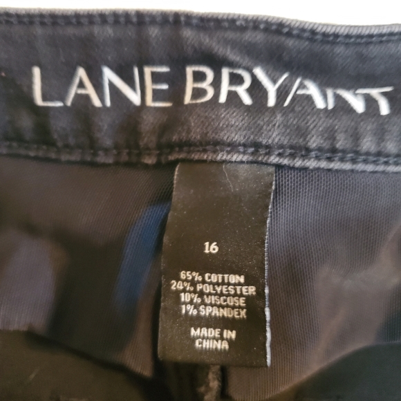 Lane Bryant Midrise Black distressed Jeans Size 16 - Picture 4 of 7